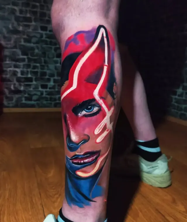 Electric Portrait — Burak Işık dövme çalışması